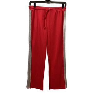 Jay Day Womens XL Side Stripe Cotton Blend Drawstring Elastic Waist Sweat Pants